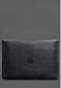 Фото Кожаный чехол-конверт на магнитах для MacBook 15 дюйм Темно-синий (BN-GC-11-navy-blue)